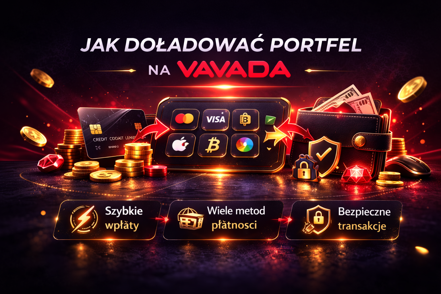 Jak doładować portfel na Vavada – dostępne metody wpłat online